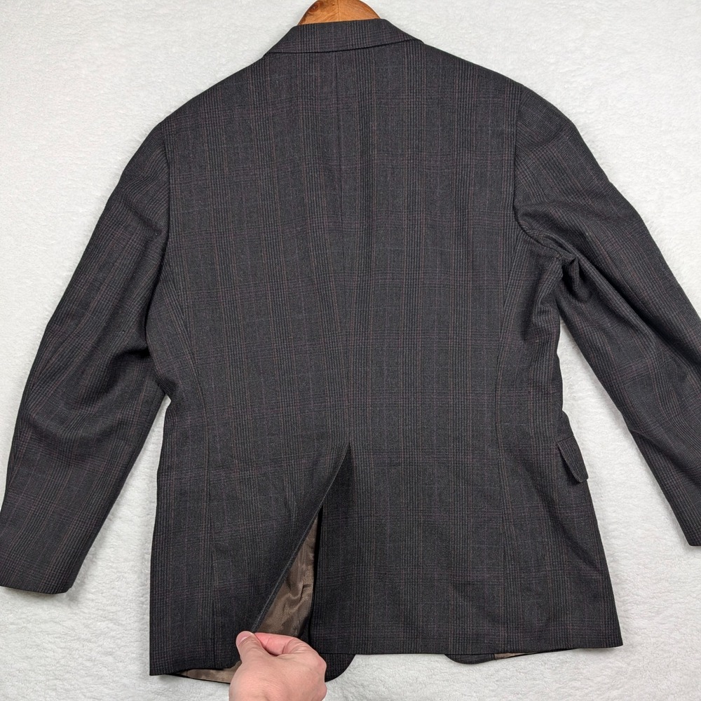 Vintage Polo University Club Ralph Lauren Blazer Mens 42R Glen Plaid Wool USA - Picture 10 of 11